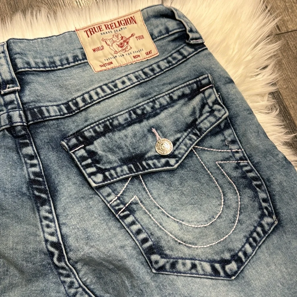 🔥LAST PAIR🔥💙TRUE RELIGION Rocco Sn Flap Relaxed Skinny Jean